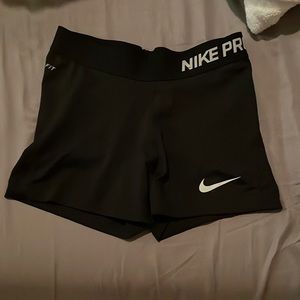 Size small black Nike pro shorts